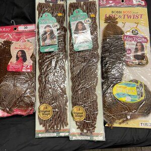 6 Bobbi Boss Nu Locs 24" Color 27/Bobbi Boss Loc & Twist T1B/27/Outre Color 30